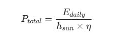 formule-de-dimensionnement-du-système-de-panneaux-solaires