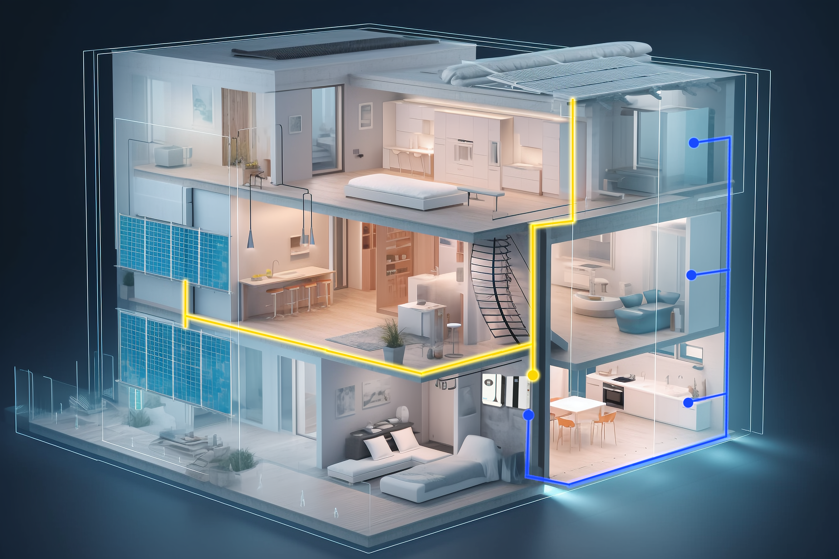 Onduleur contrôleur de charge solaire pour usage domestique