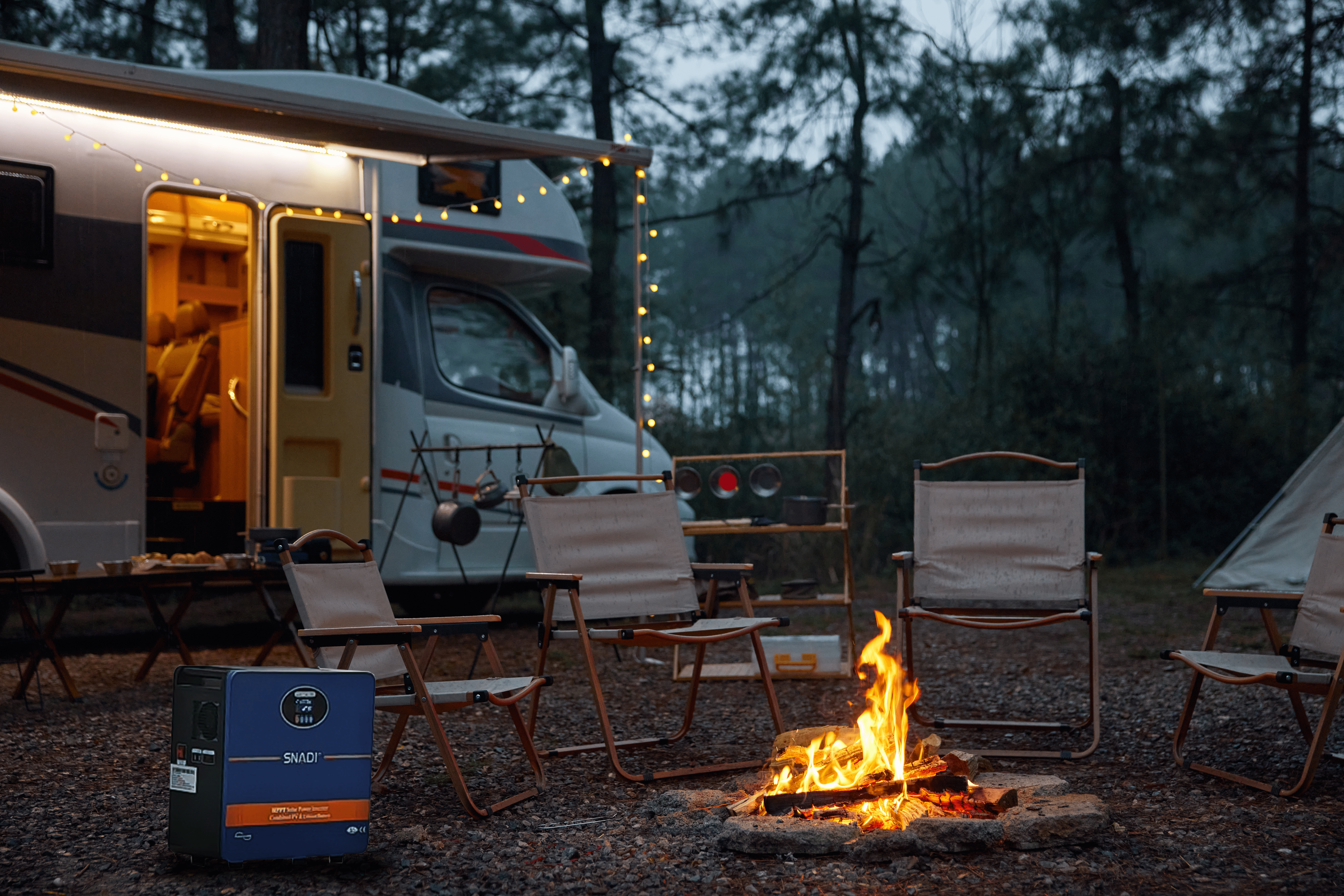 Groupe électrogène portable pour le camping