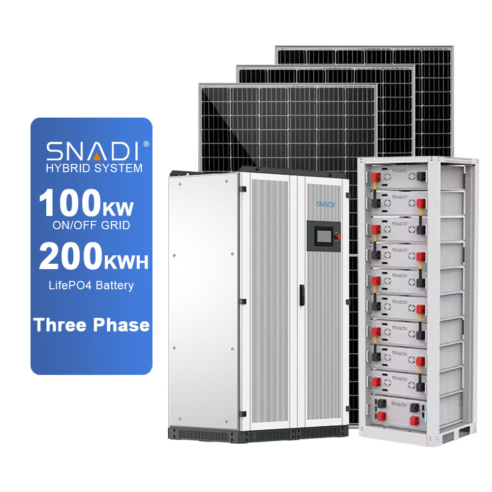 Système de stockage d'énergie solaire 100KW 200KWH