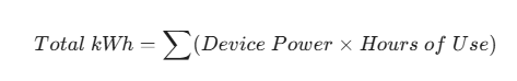 formule-de-calcul-de-consommation-d-énergie-quotidienne-kwh