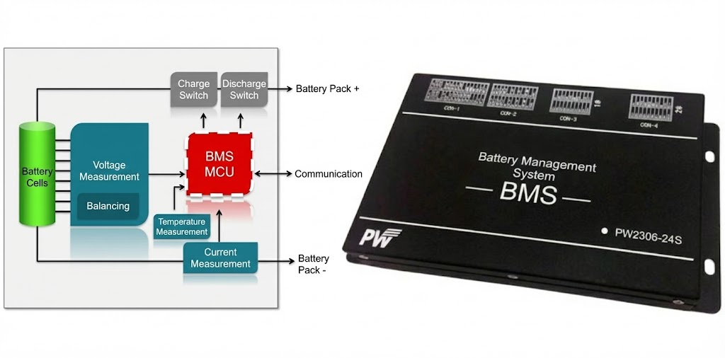 système-de-gestion-de-batterie-schéma-schéma-bms-et-unité-matérielle