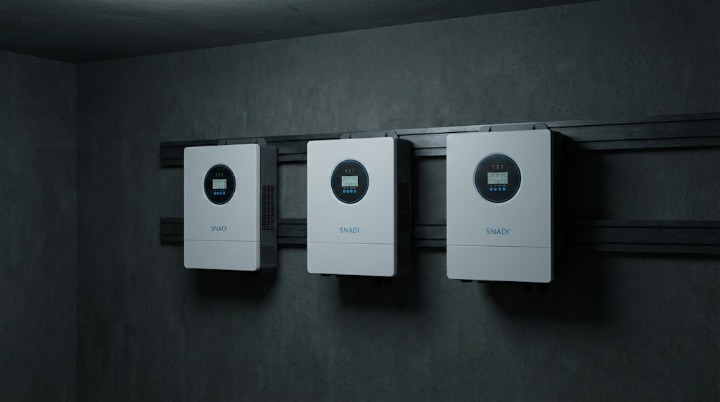 snadi-onduleurs-solaires-installation-parallèle-à-montage-mur