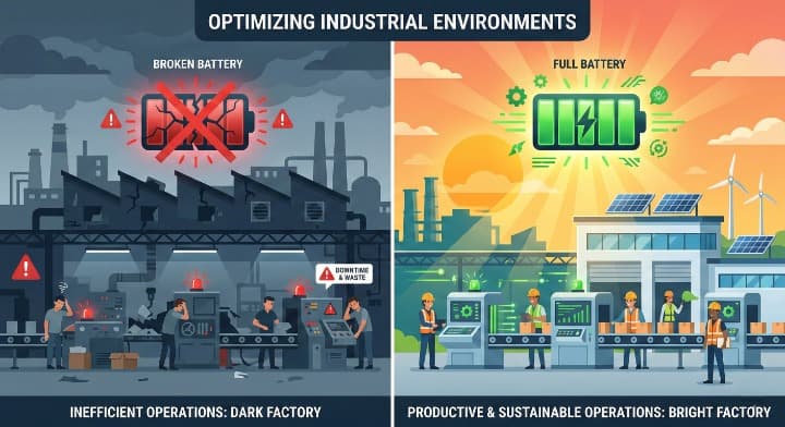 comparaison-de-stockage-de-batteries-solaires-à-efficacité-industrielle